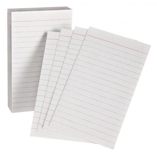 Oxford Memo Ruled Index Cards